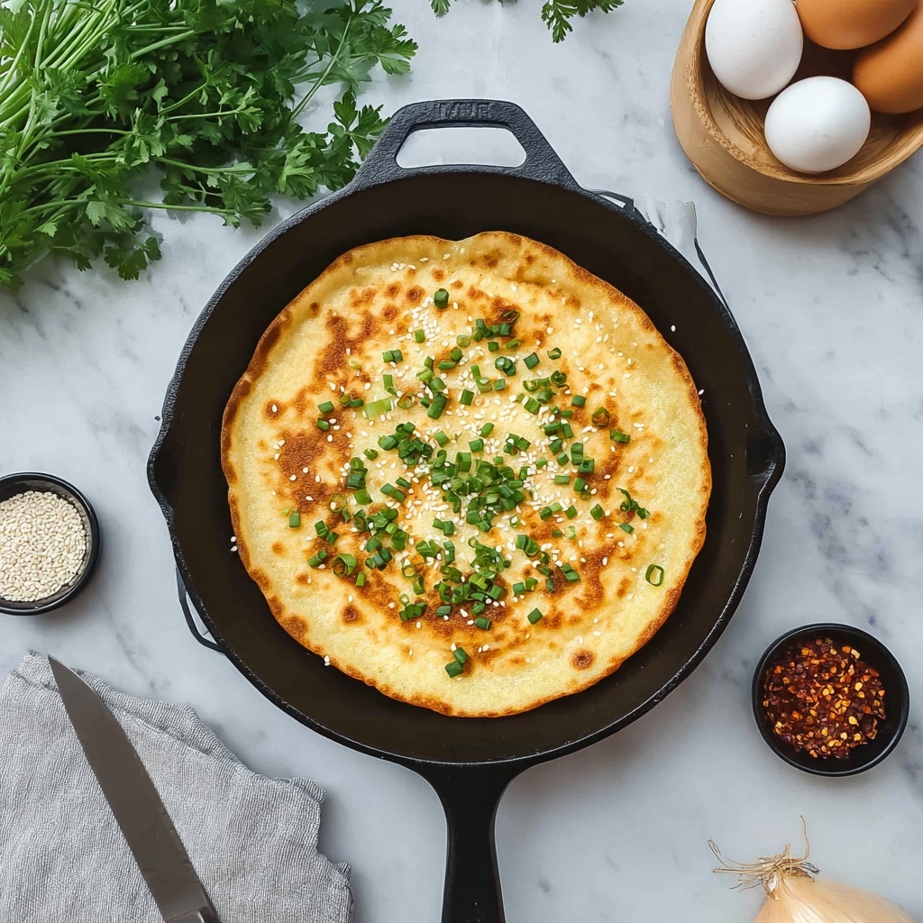 Gamjajeon Korean Potato Pancakes with Cheese Recipe - Recipe Image