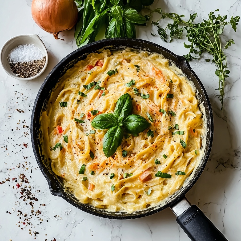One Pan Creamy Tomato Pasta Recipe - Recipe Image