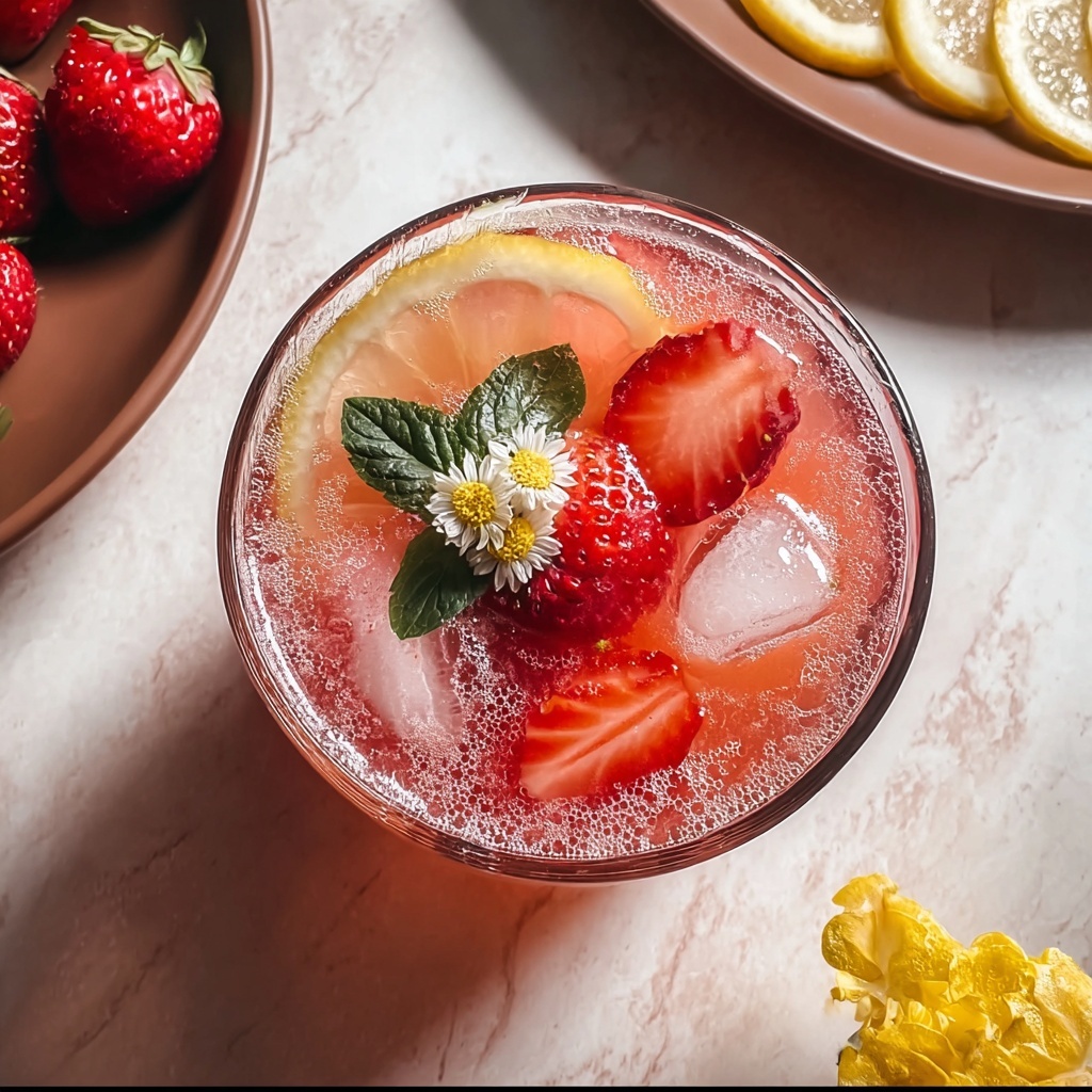 Springtime Strawberry Sipper Mocktail Recipe - Recipe Image
