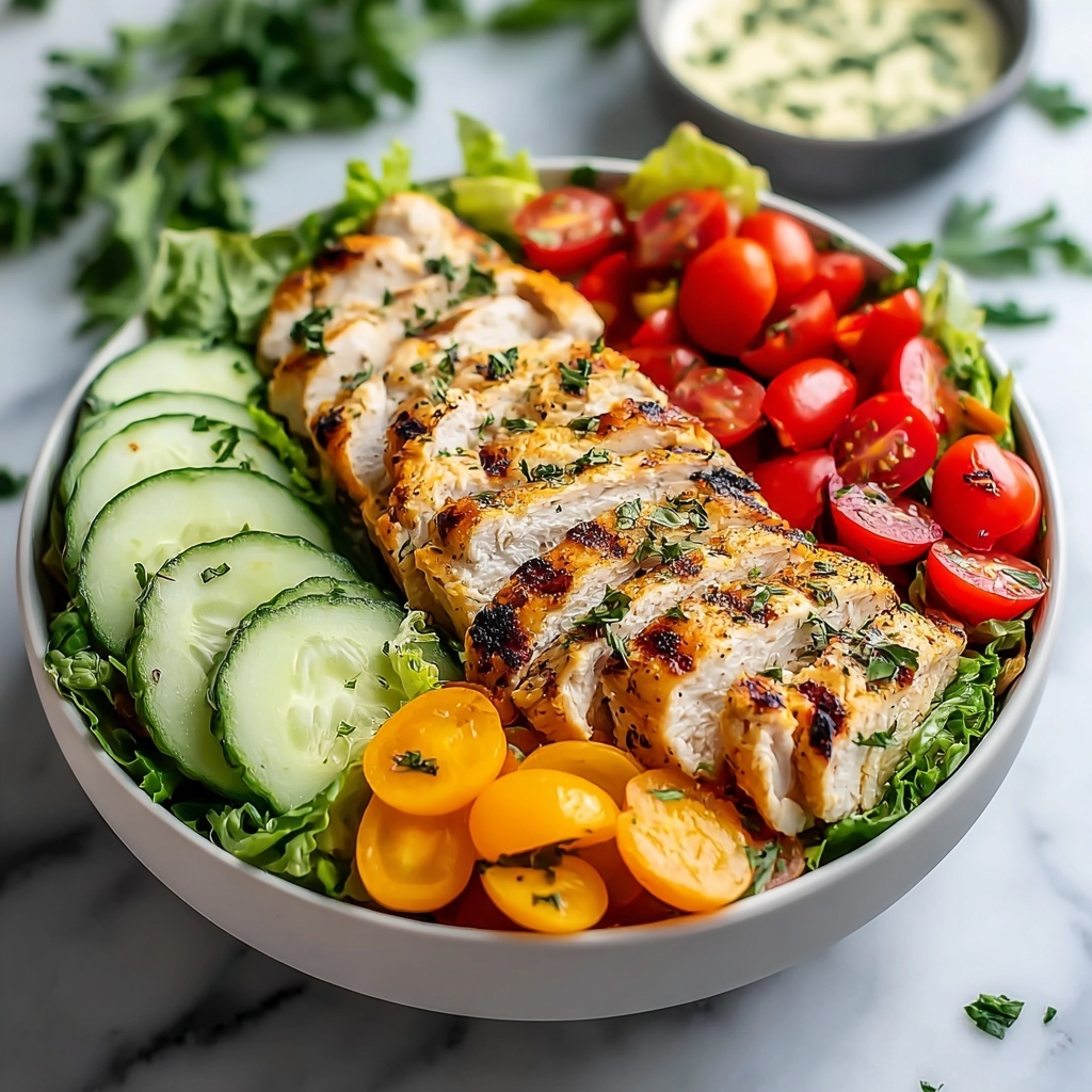 Healthy Ranch Chicken Salad Recipe - Recipe Image