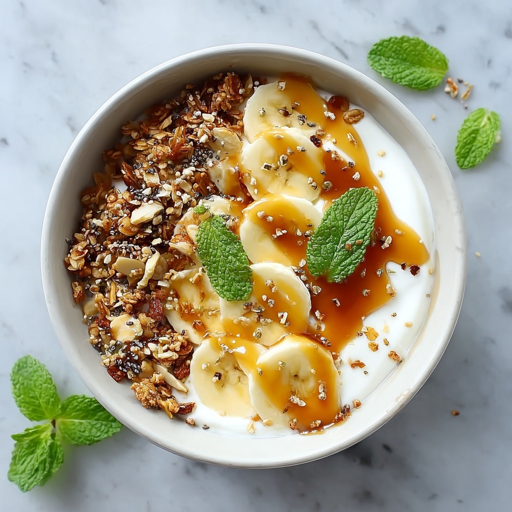 Salted Caramel Banana Yogurt Bowl Recipe - Recipe Image