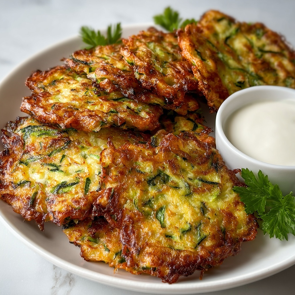 Crispy Zucchini Fritters Recipe - Recipe Image