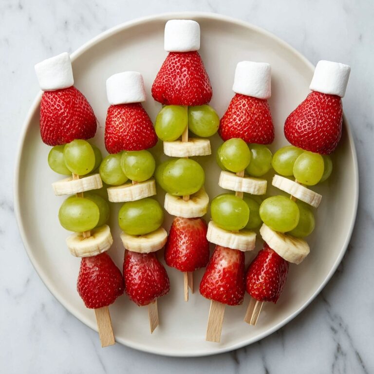 Grinch Fruit Kabobs Recipe