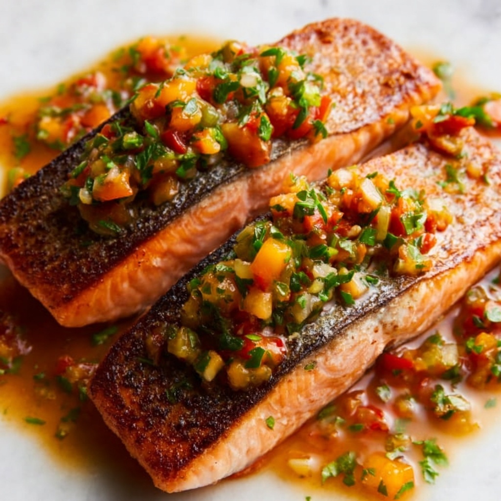 Marry Me Salmon with Sun-Dried Tomatoes and Creamy Parmesan Sauce Recipe - Recipe Image