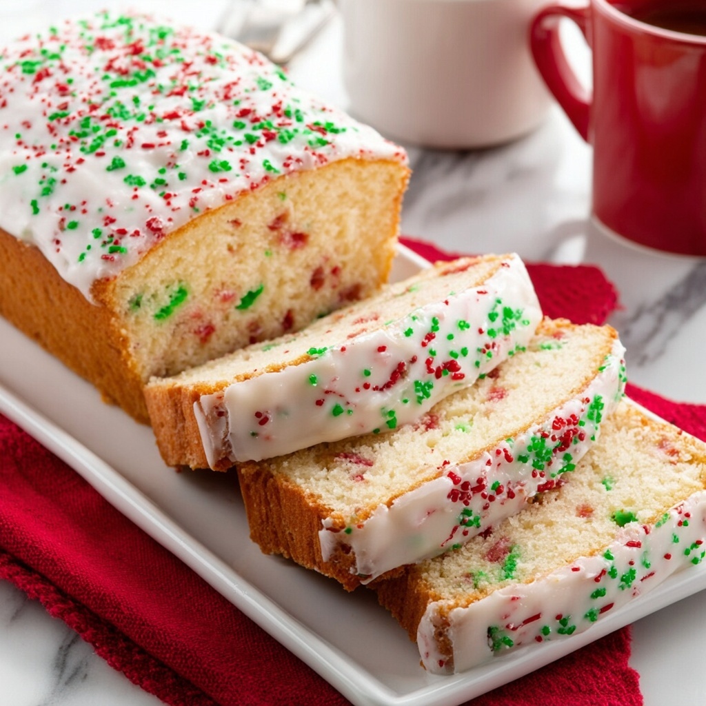 Festive Christmas Bread with Sprinkles Recipe - Recipe Image