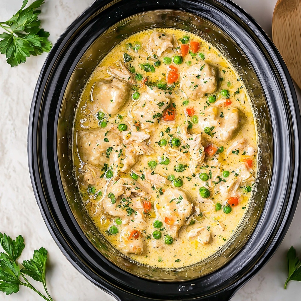 Crockpot Chicken and Dumplings Recipe - Recipe Image
