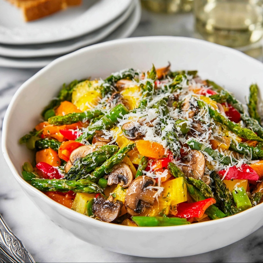 Sautéed Vegetables with Parmesan Recipe - Recipe Image