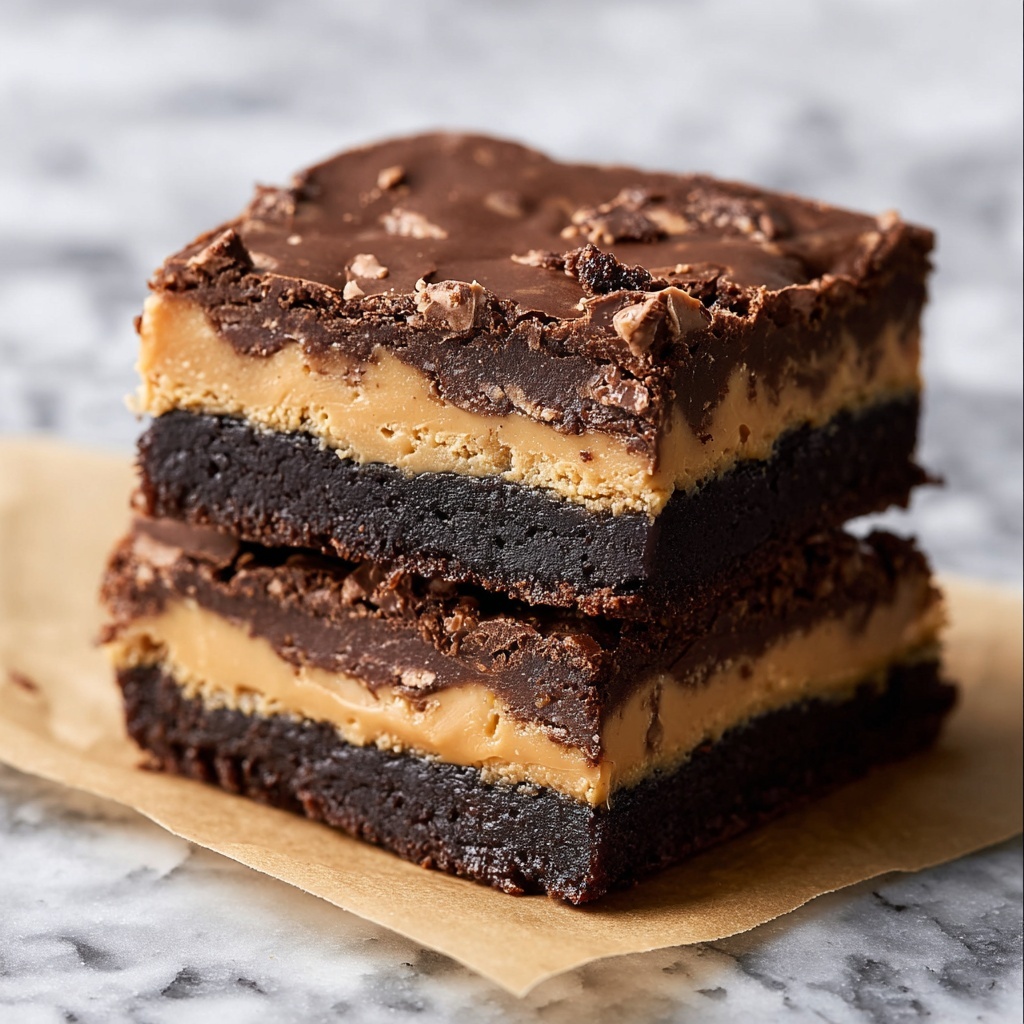 Peanut Butter Fudge Brownies Recipe - Recipe Image
