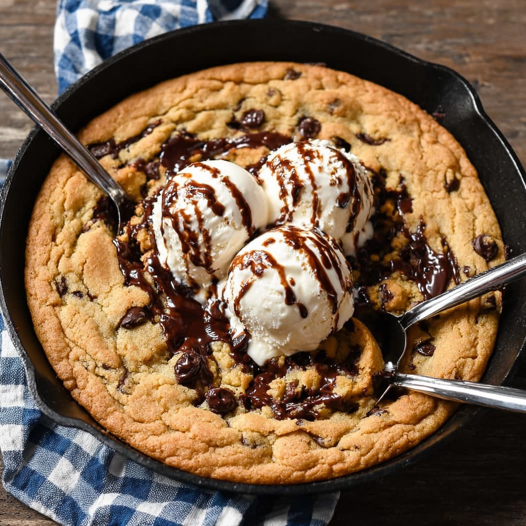 Skillet Chocolate Chip Cookies Recipe - Recipe Image