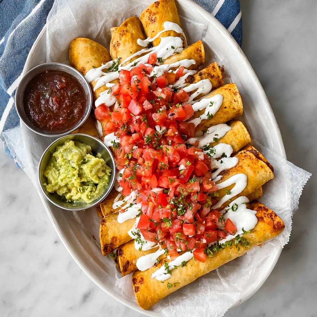 Fried Chicken Taquitos Recipe - Recipe Image