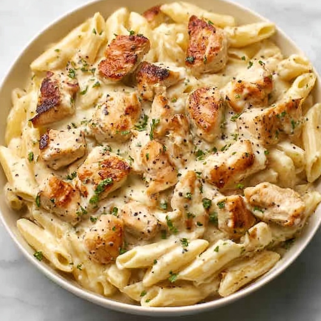 Marry Me Chicken Pasta – Creamy Sun-Dried Tomato Fettuccine Recipe - Recipe Image