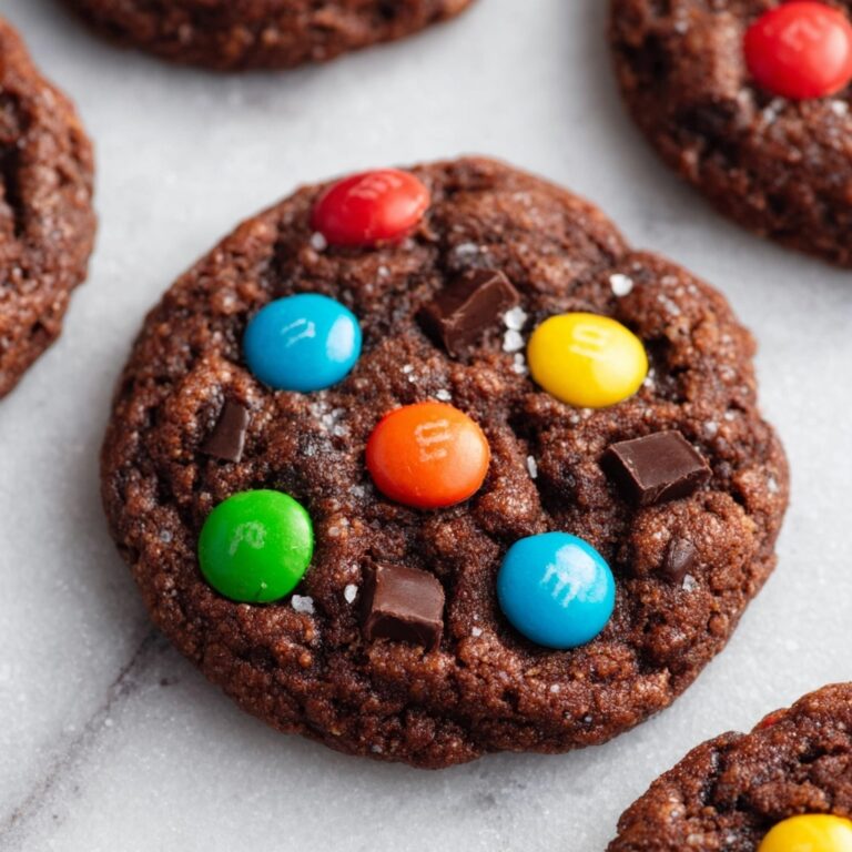 Chocolate Chocolate Chip M&M Cookies Recipe