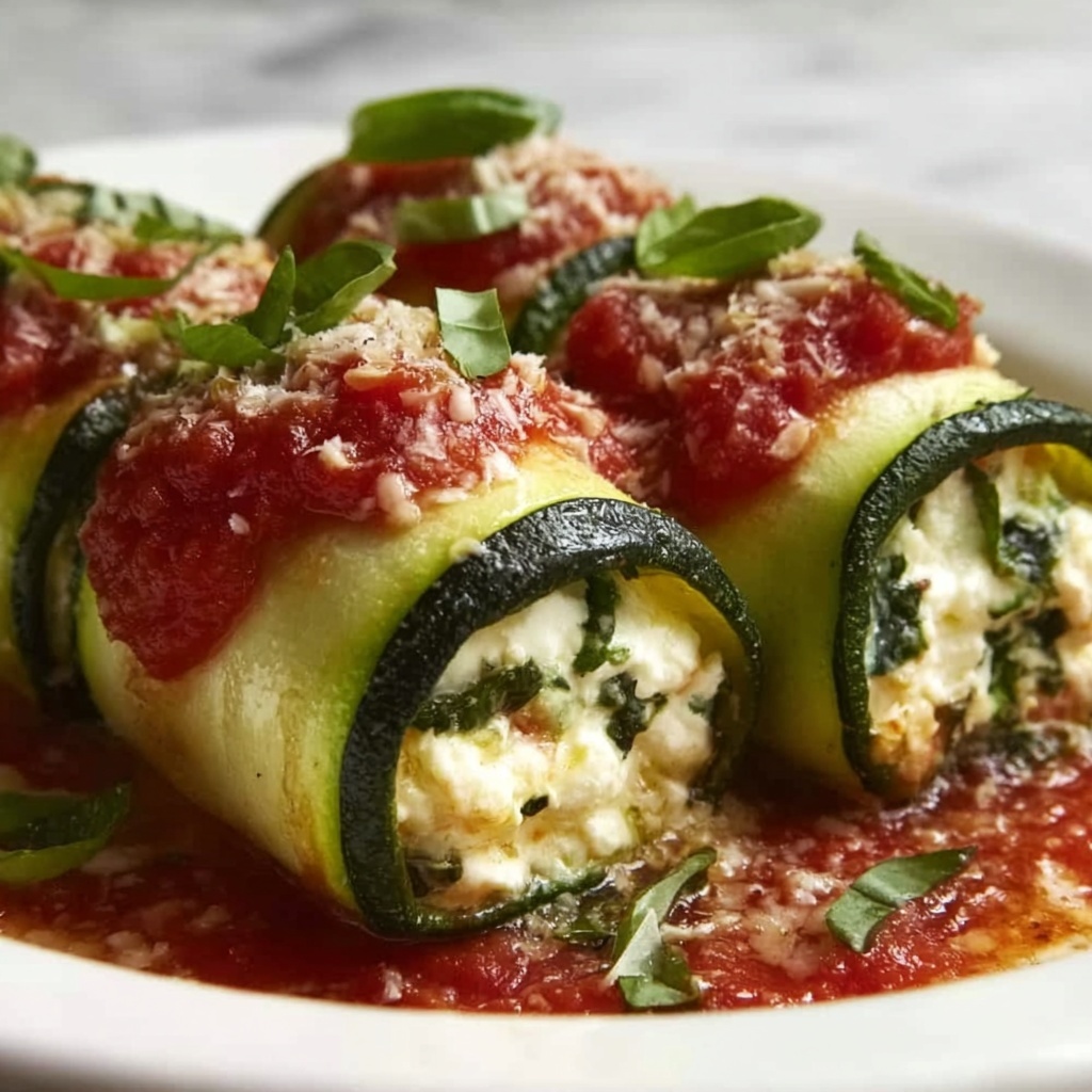 Vegan Zucchini Spinach Rollatini Recipe - Recipe Image