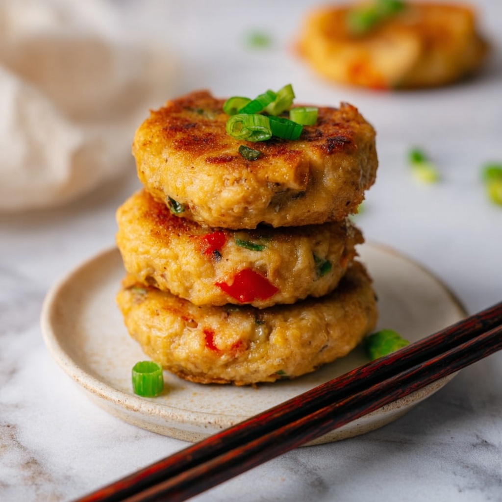 Sriracha Tuna Cakes with Spicy Tartar Sauce Recipe - Recipe Image