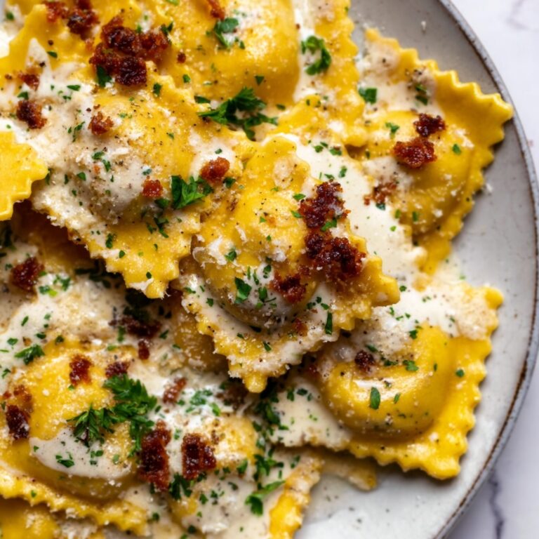 Brown Butter and Lemon Toasted Skillet Ravioli Recipe