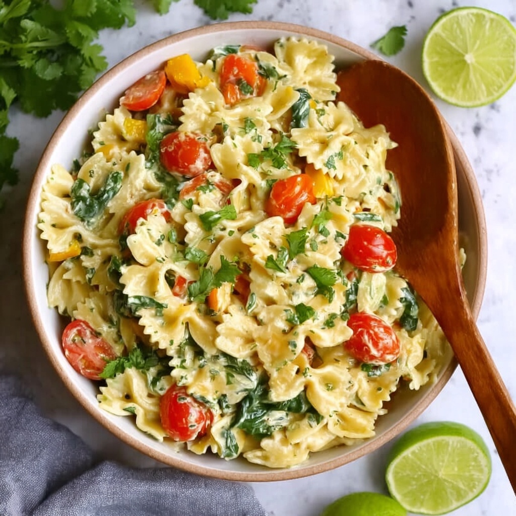 Cilantro Lime Pasta Salad Recipe - Recipe Image