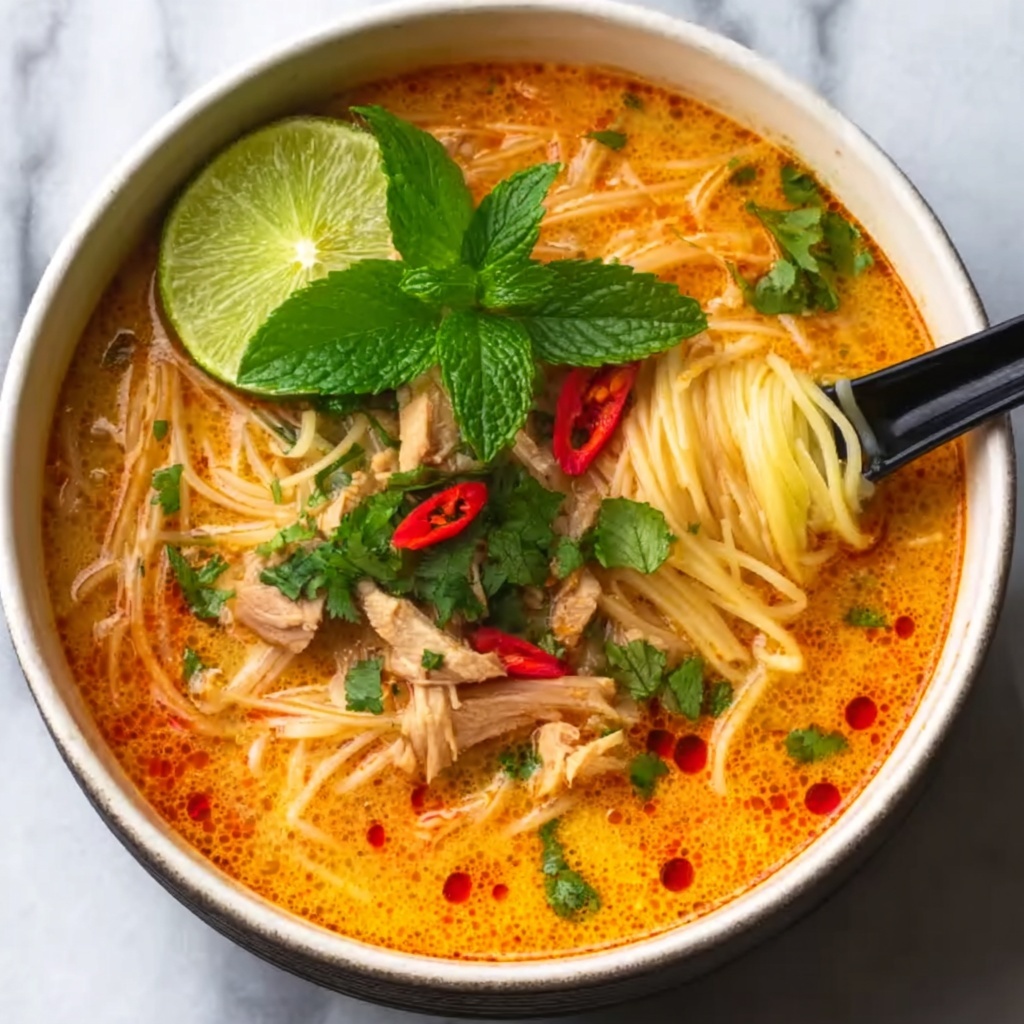 Thai Red Curry Noodle Soup Recipe - Recipe Image