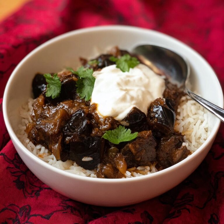 South Indian Eggplant Curry (Brinjal Curry) Recipe