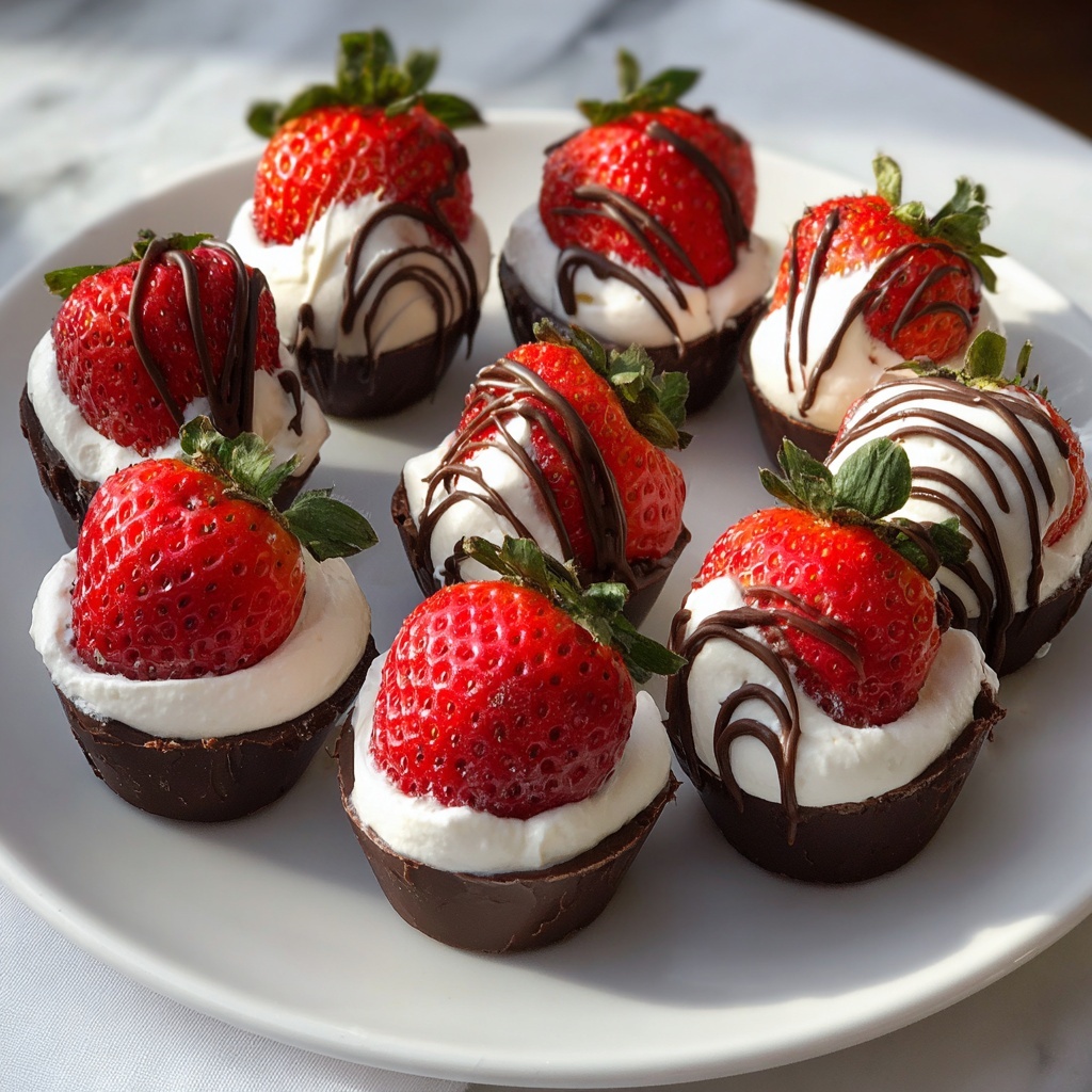 Chocolate Covered Cheesecake Strawberries Recipe - Recipe Image