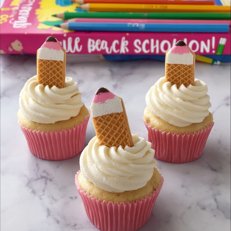 Pencil Cupcakes Recipe