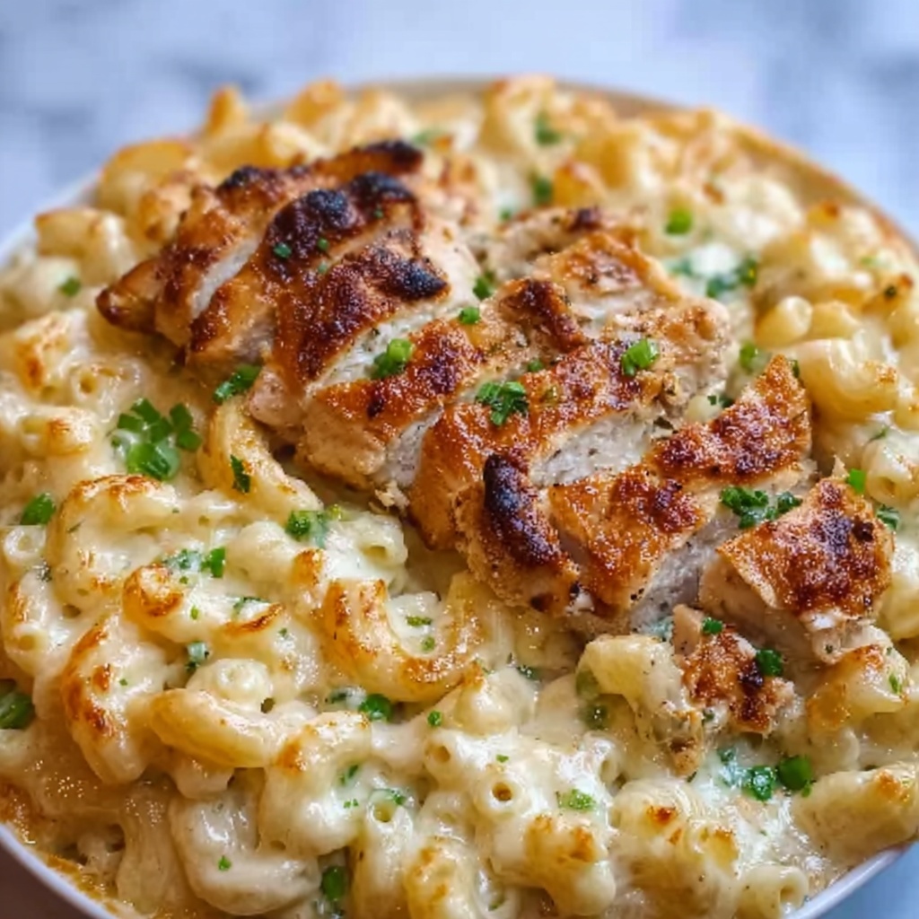 Creamy Chicken Pot Pie Pasta Bake Recipe - Recipe Image