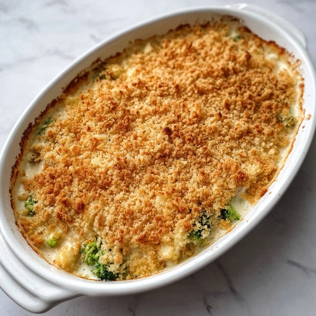 Broccoli and Cauliflower Casserole with Cream Cheese and Monterey Jack Recipe - Recipe Image