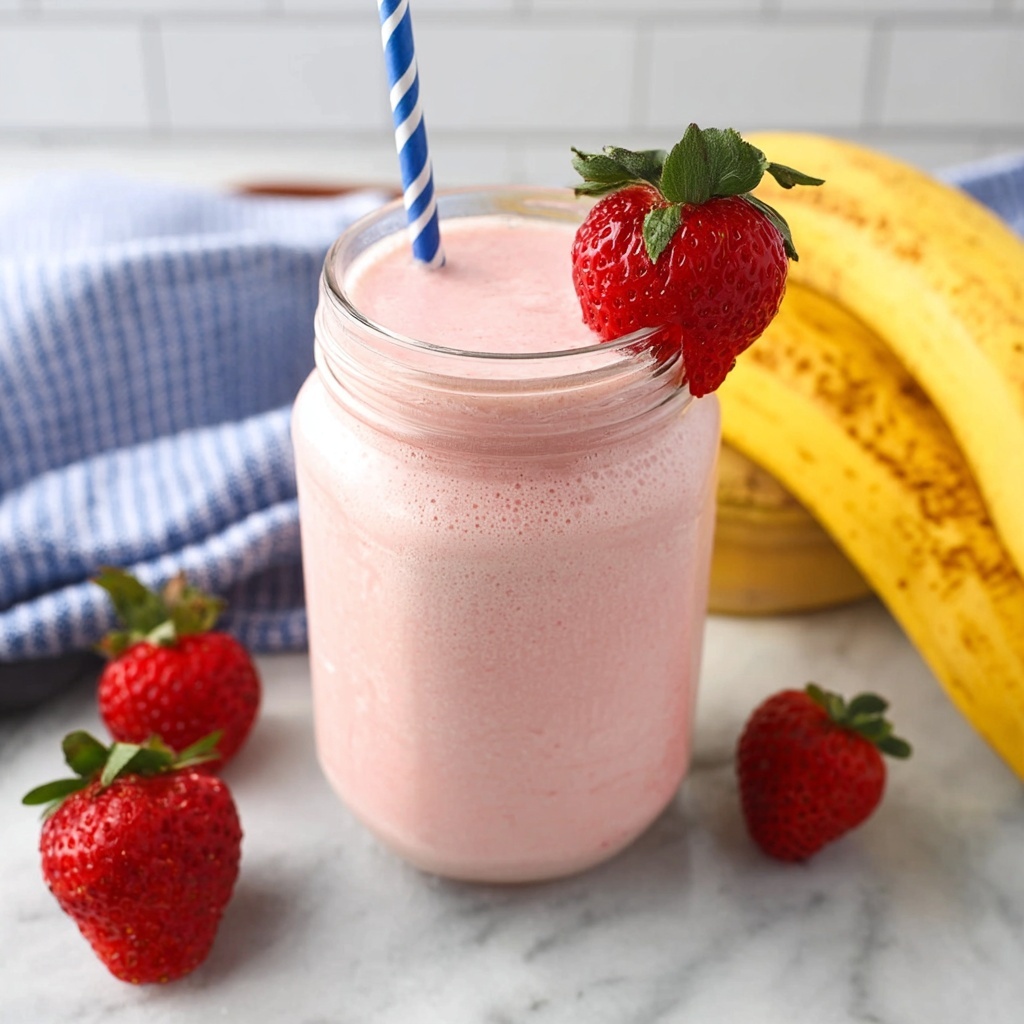 Strawberry Banana Smoothie Recipe - Recipe Image
