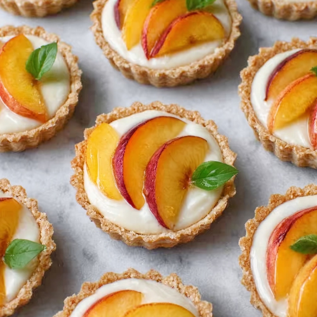 Mini Peach and Cream Cheese Tarts Recipe - Recipe Image