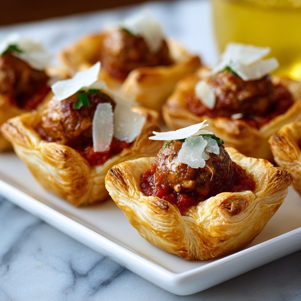 Mini Meatball Puff Pastries Recipe - Recipe Image