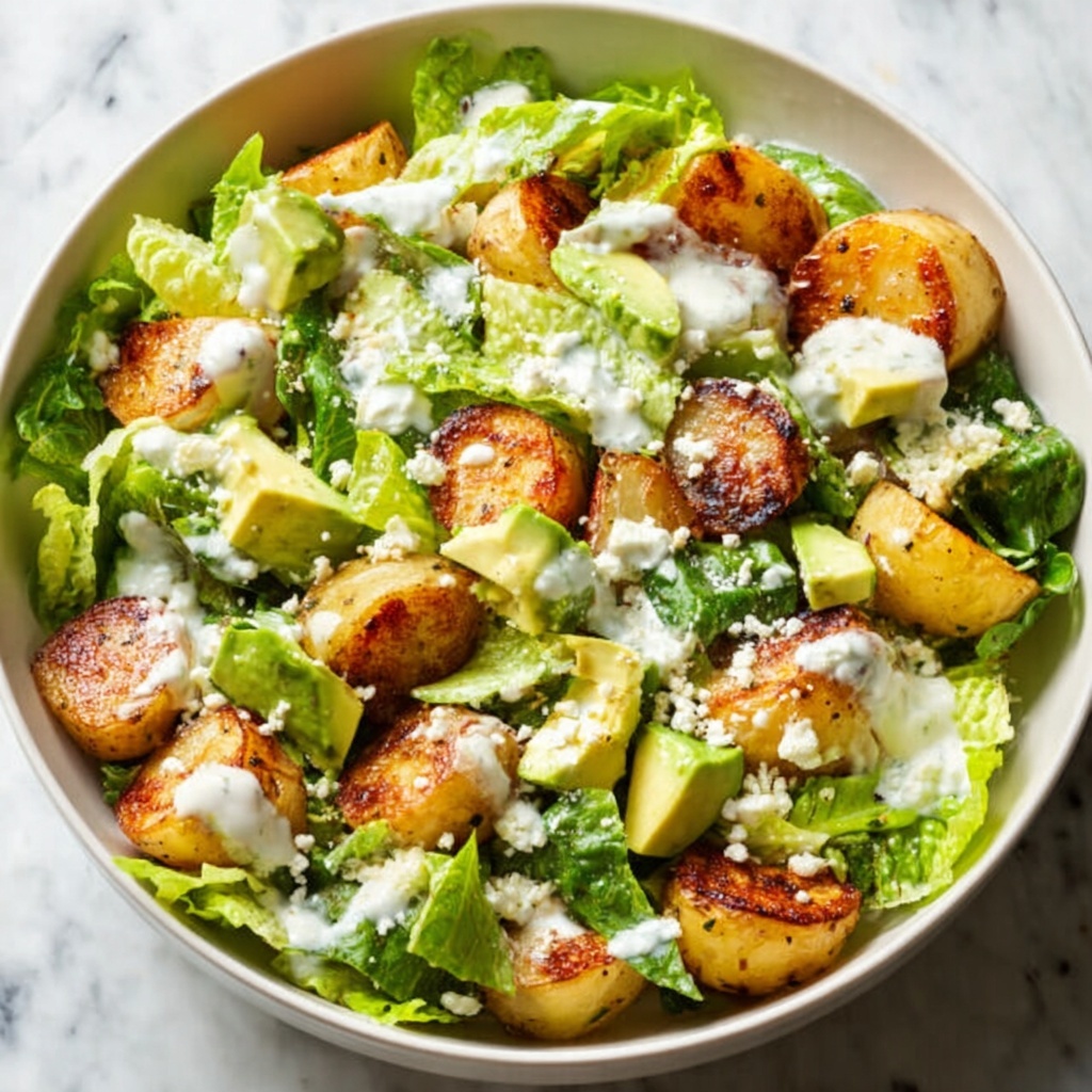 Smashed Potato Spring Salad with Creamy Lemon Dressing Recipe - Recipe Image