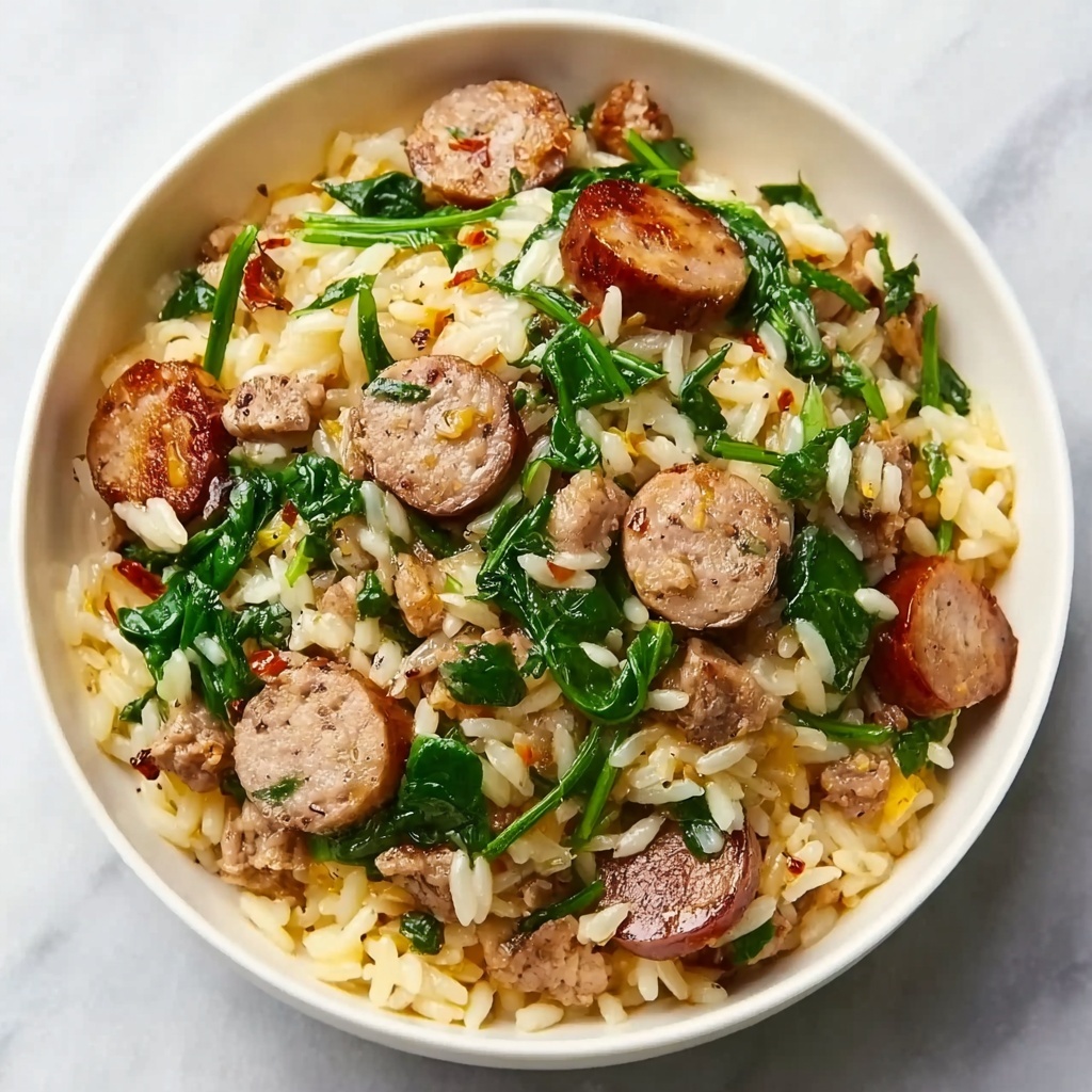 Italian Sausage Orzo Skillet Recipe - Recipe Image