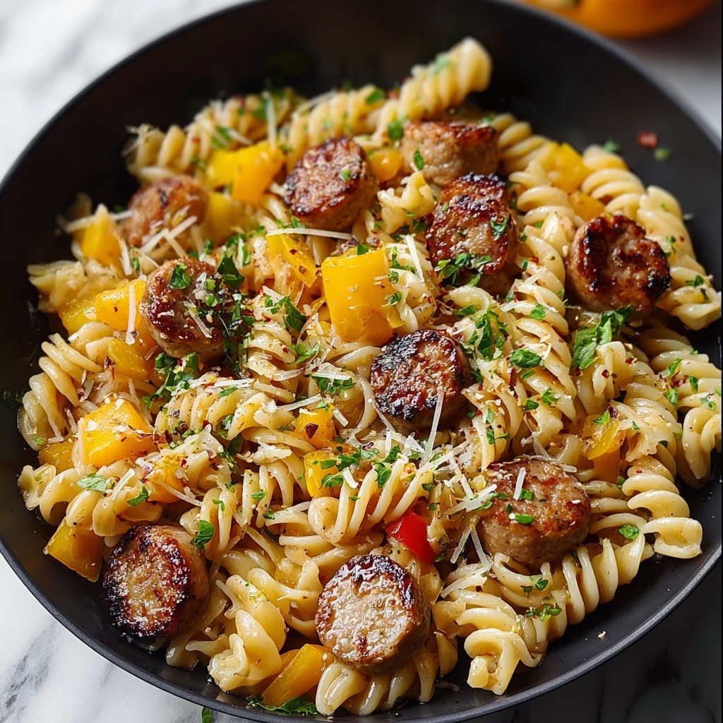 Autumn Beef Sausage Pasta with Roasted Butternut Squash Recipe - Recipe Image