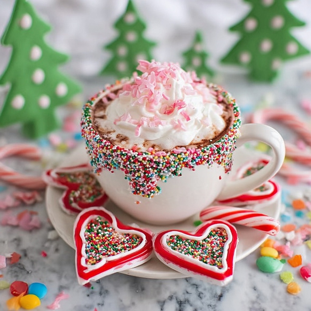 Candy Cane Peppermint Hot Cocoa Recipe - Recipe Image