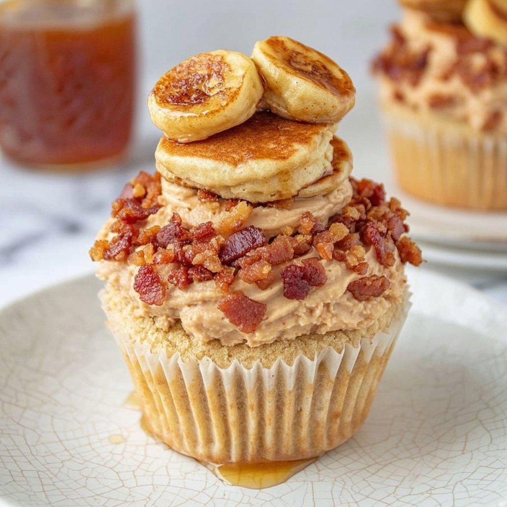 Pancake and Maple Bacon Cupcakes Recipe - Recipe Image