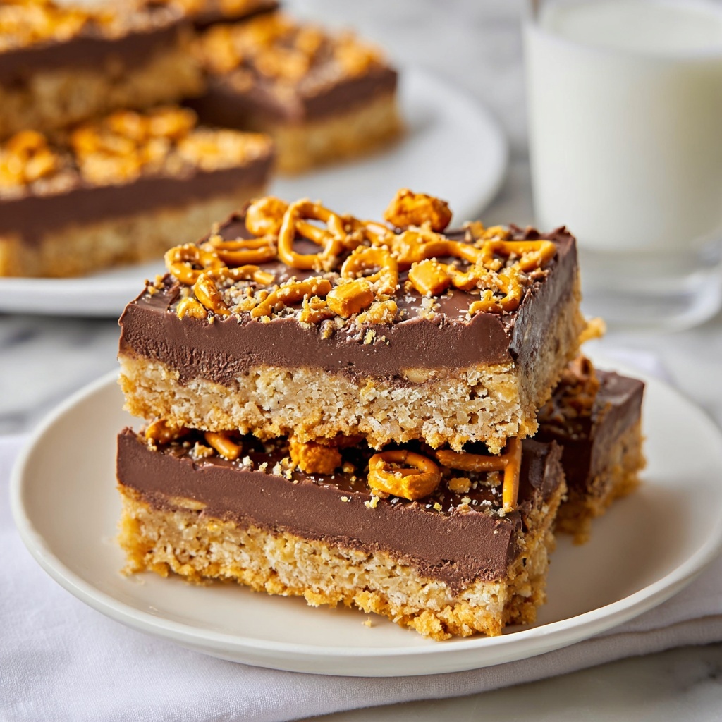 Peanut Butter Pretzel Bars Recipe - Recipe Image