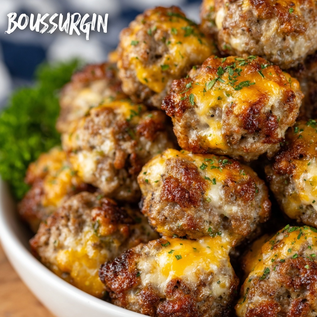Boursin Sausage Balls Recipe - Recipe Image