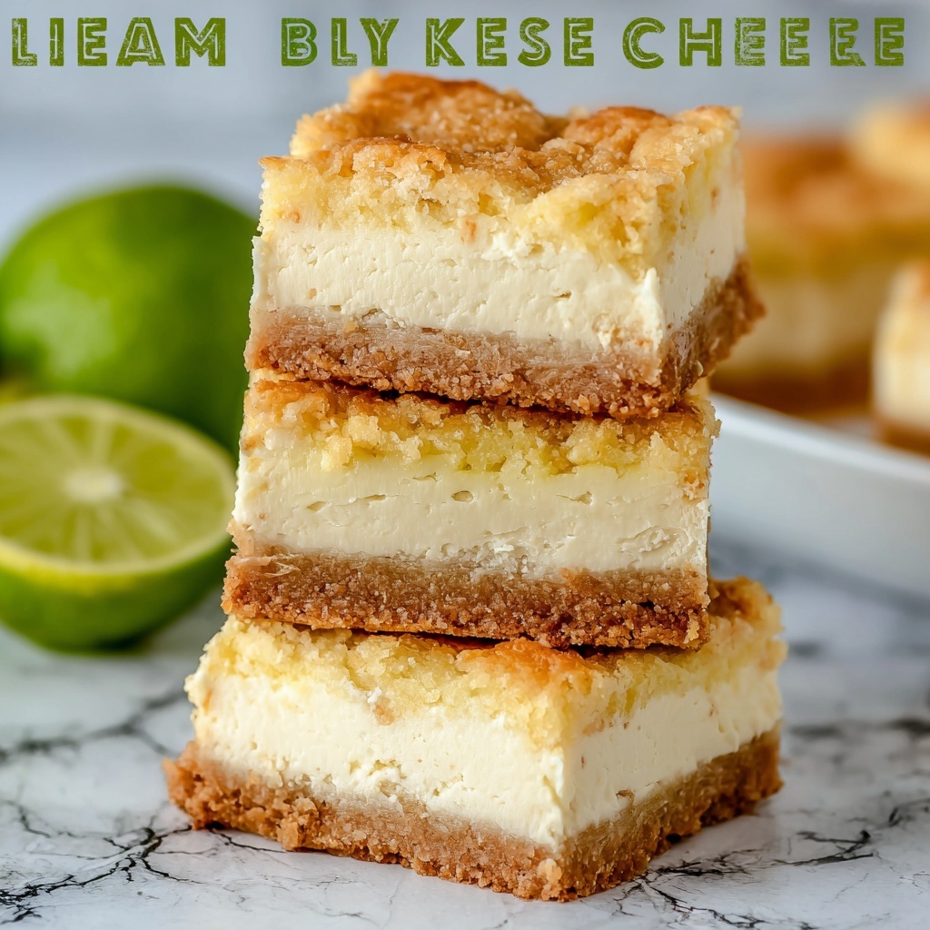 Key Lime Cheesecake Bars Recipe - Recipe Image