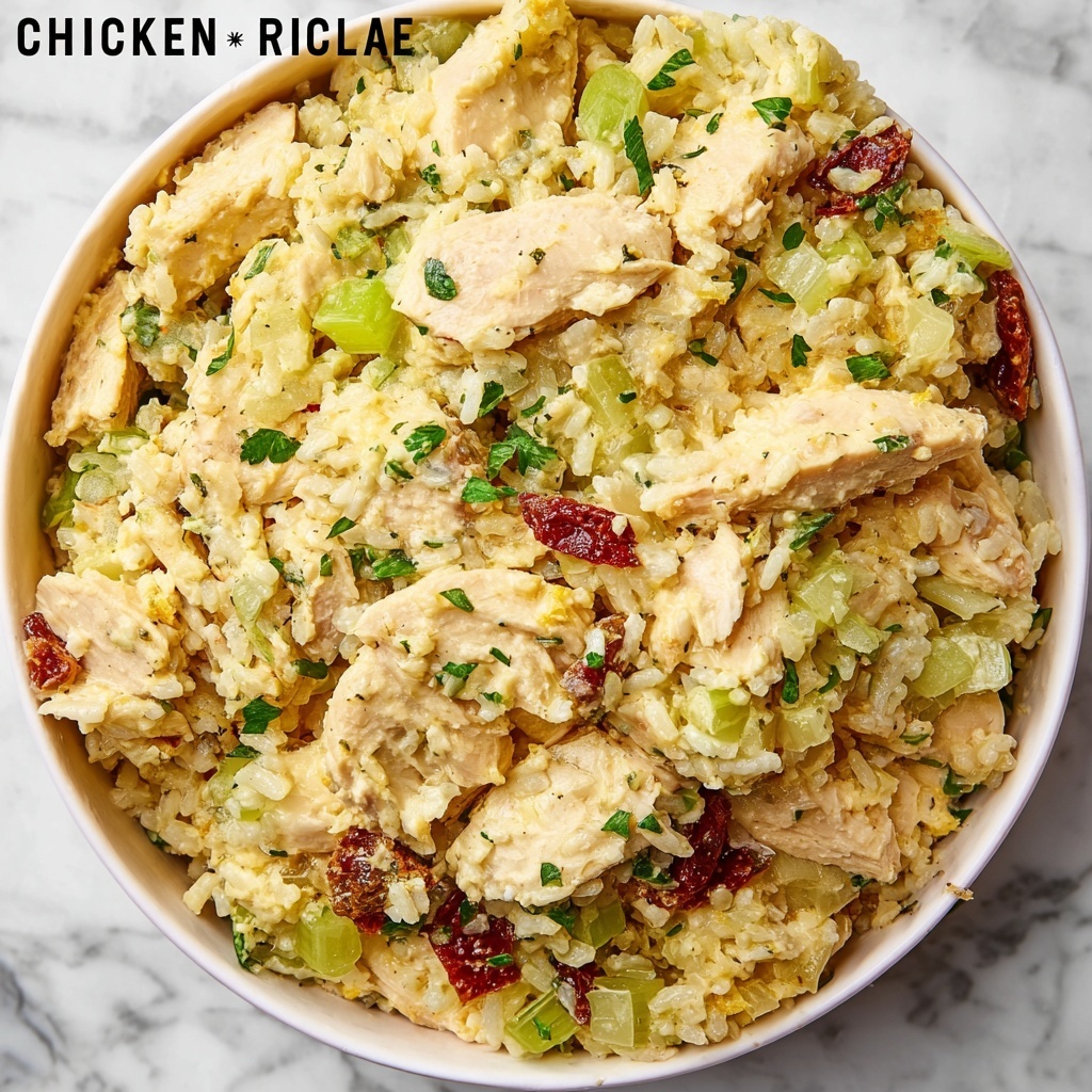Chicken and Rice Salad with Artichokes, Sun-Dried Tomatoes, and Curry Dressing Recipe - Recipe Image