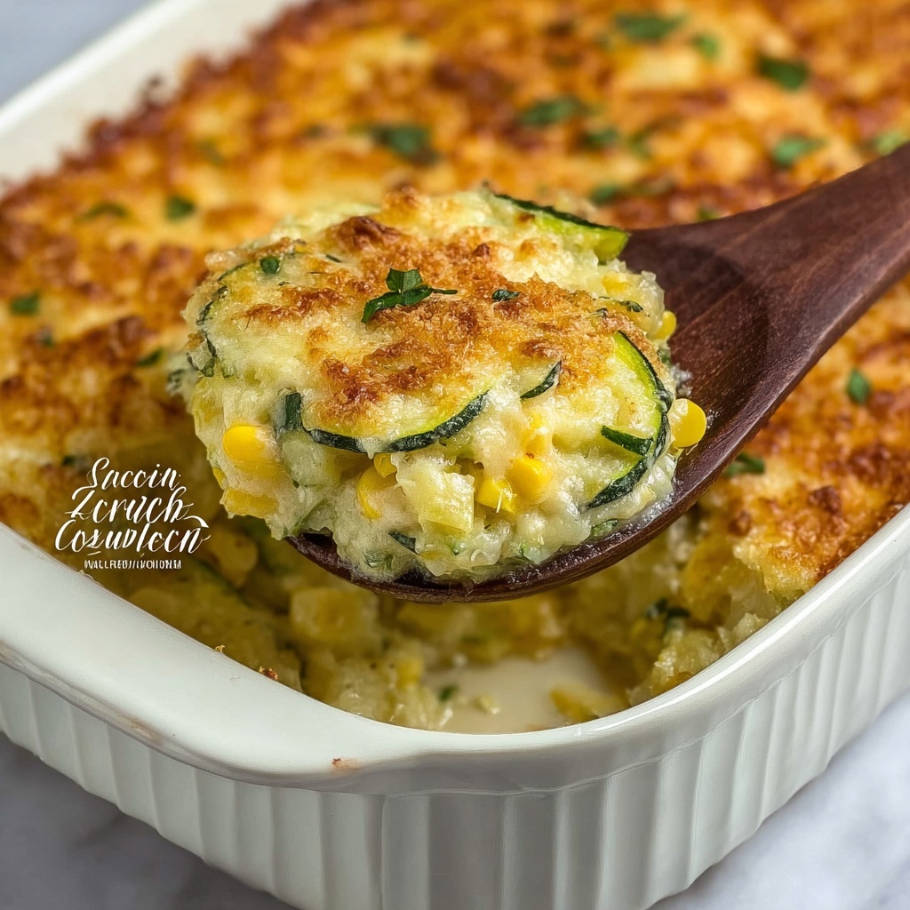 Zucchini Squash & Corn Casserole Recipe - Recipe Image