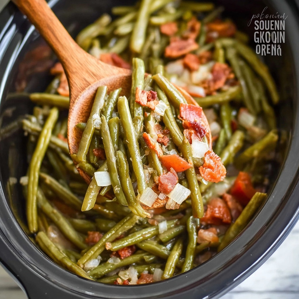 Slow Cooker Southern Green Beans Recipe - Recipe Image