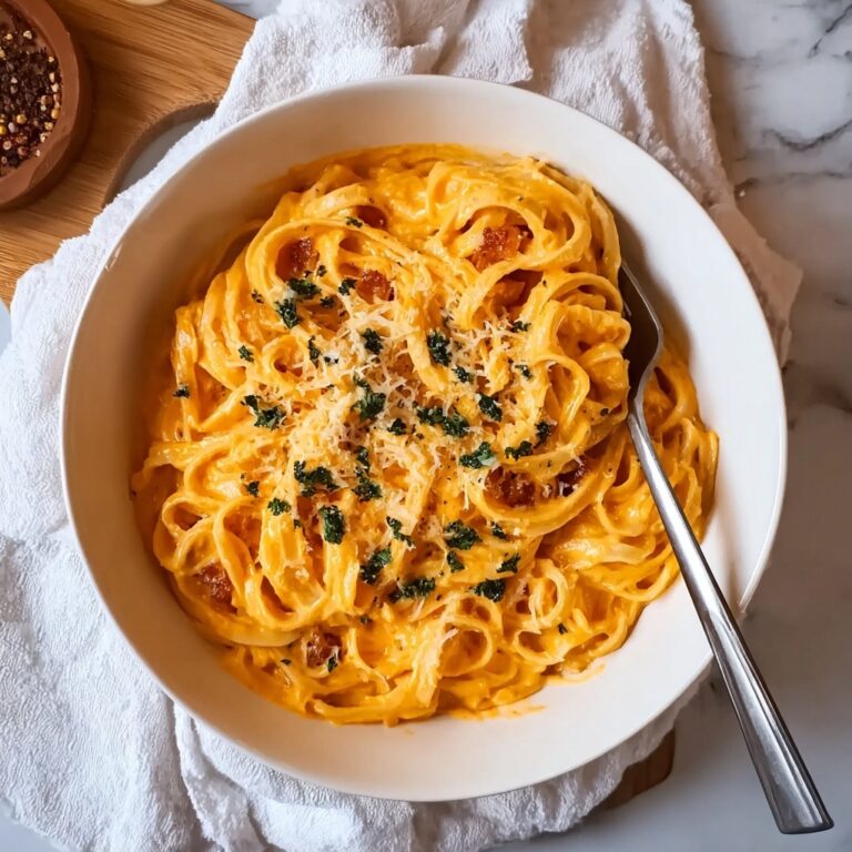 Creamy Pumpkin Alfredo Pasta Recipe