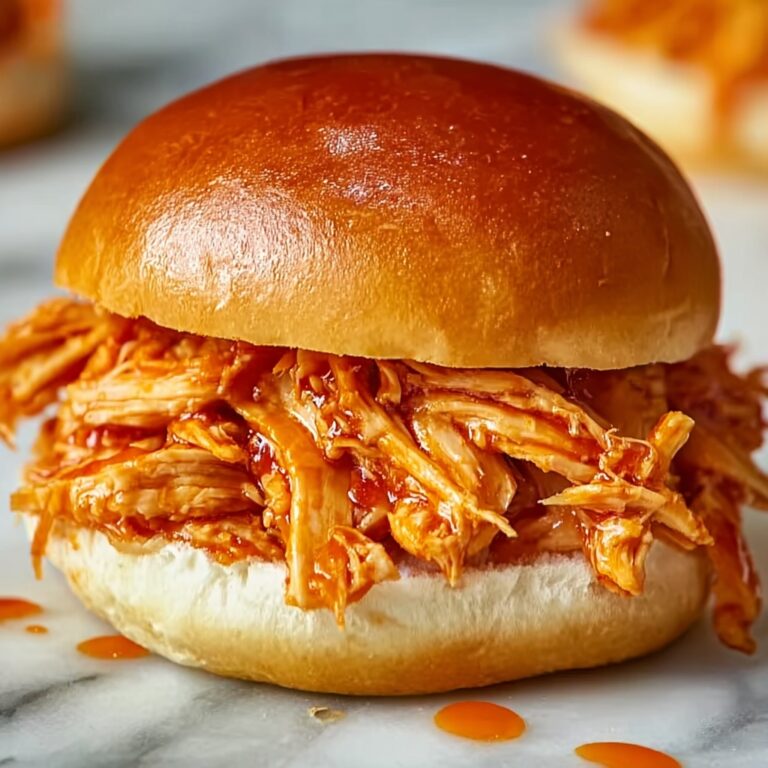 Spicy Shredded Buffalo Chicken Sandwich Recipe