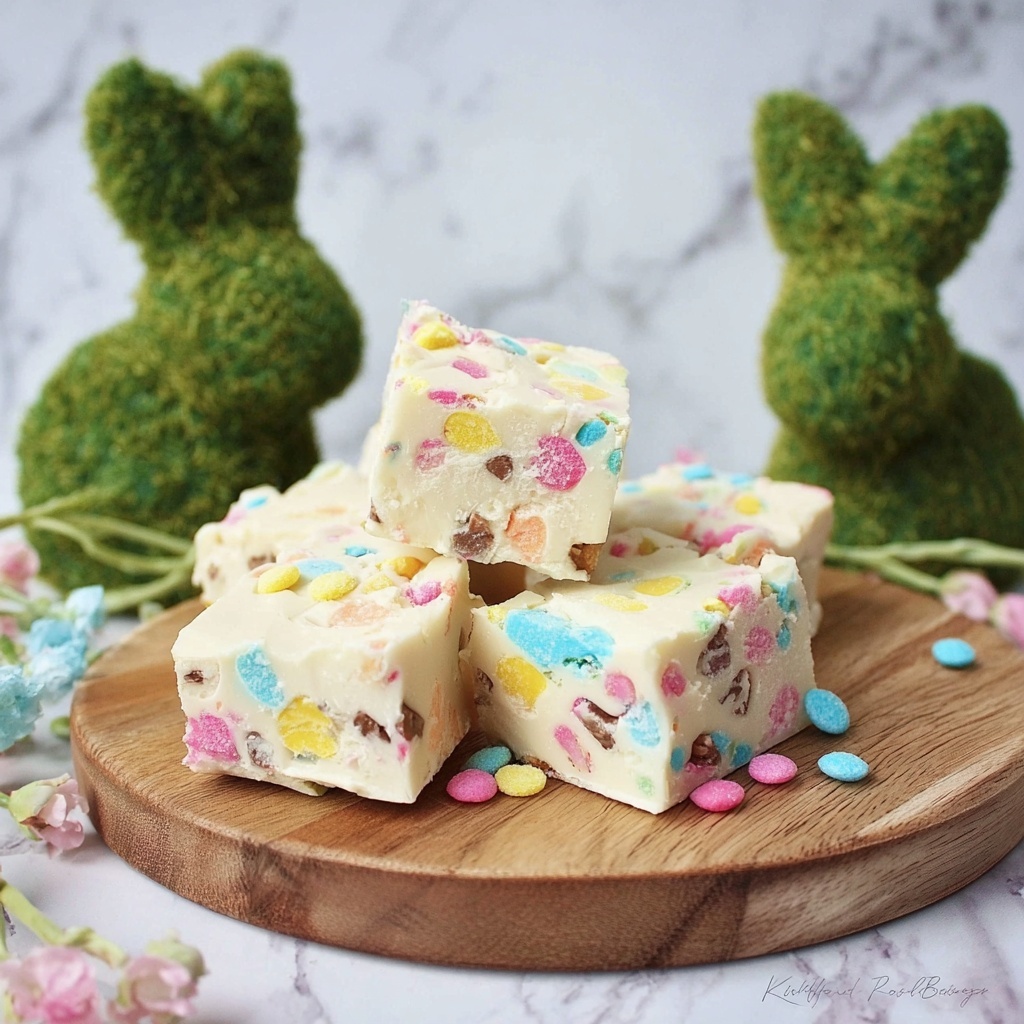 Easy Easter Fudge for Spring Recipe - Recipe Image