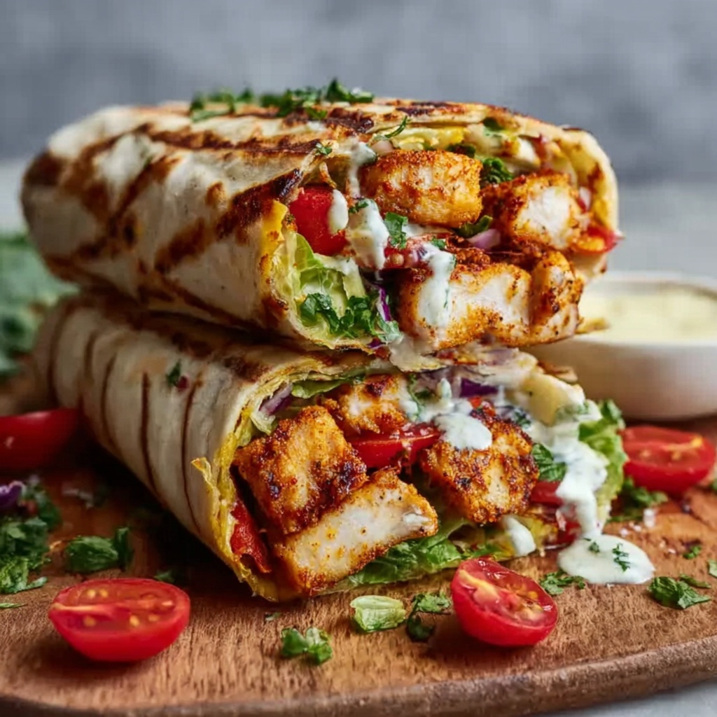 Crispy Halloumi Wraps Recipe - Recipe Image