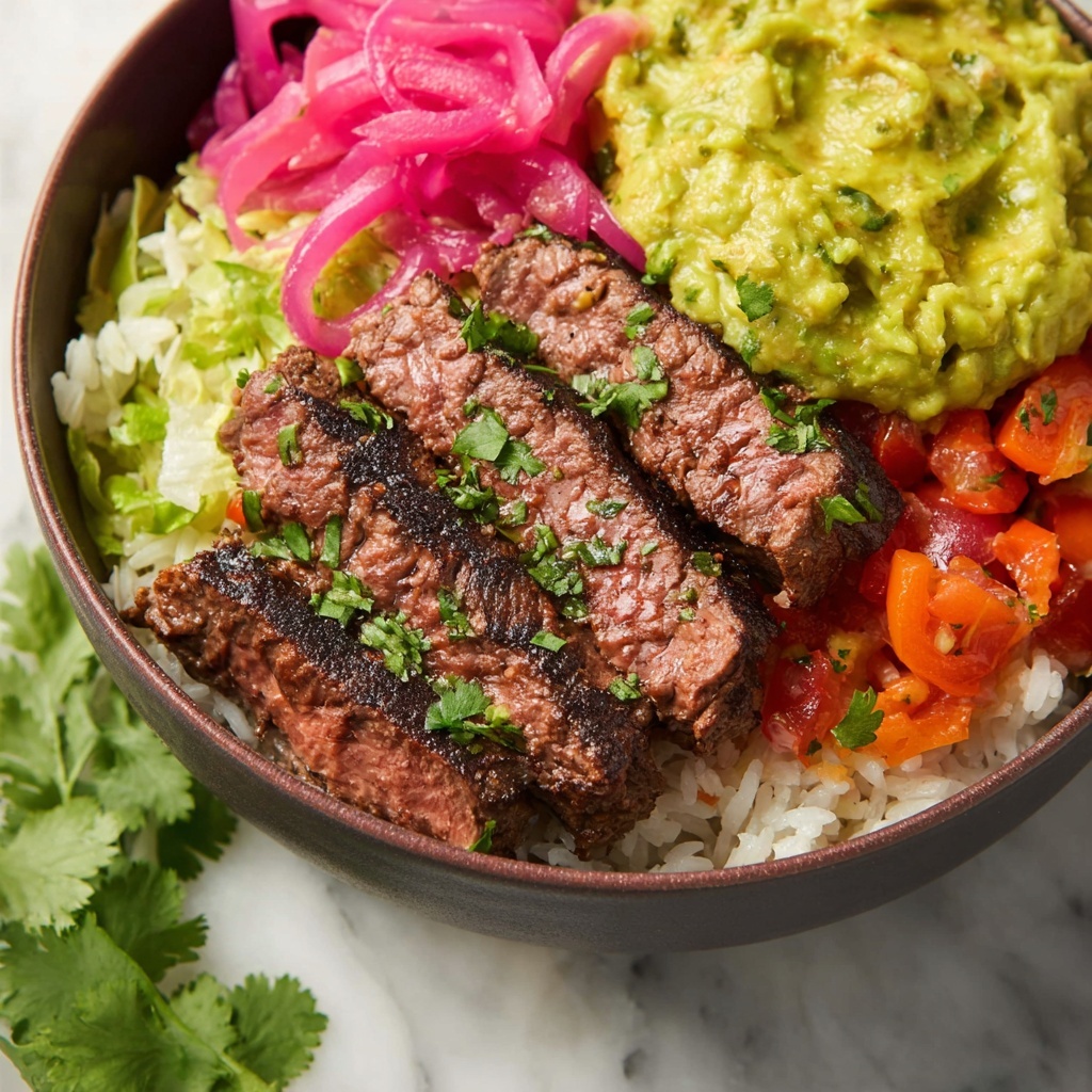 Garlic Guajillo Steak (Chipotle Copycat) Recipe - Recipe Image