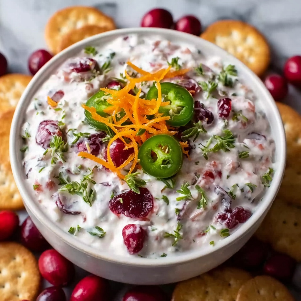 Holiday Cranberry Jalapeño Cream Cheese Dip Recipe - Recipe Image