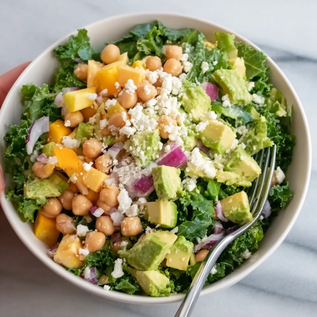 Chopped Salad with Chickpeas, Feta, and Avocado Recipe - Recipe Image