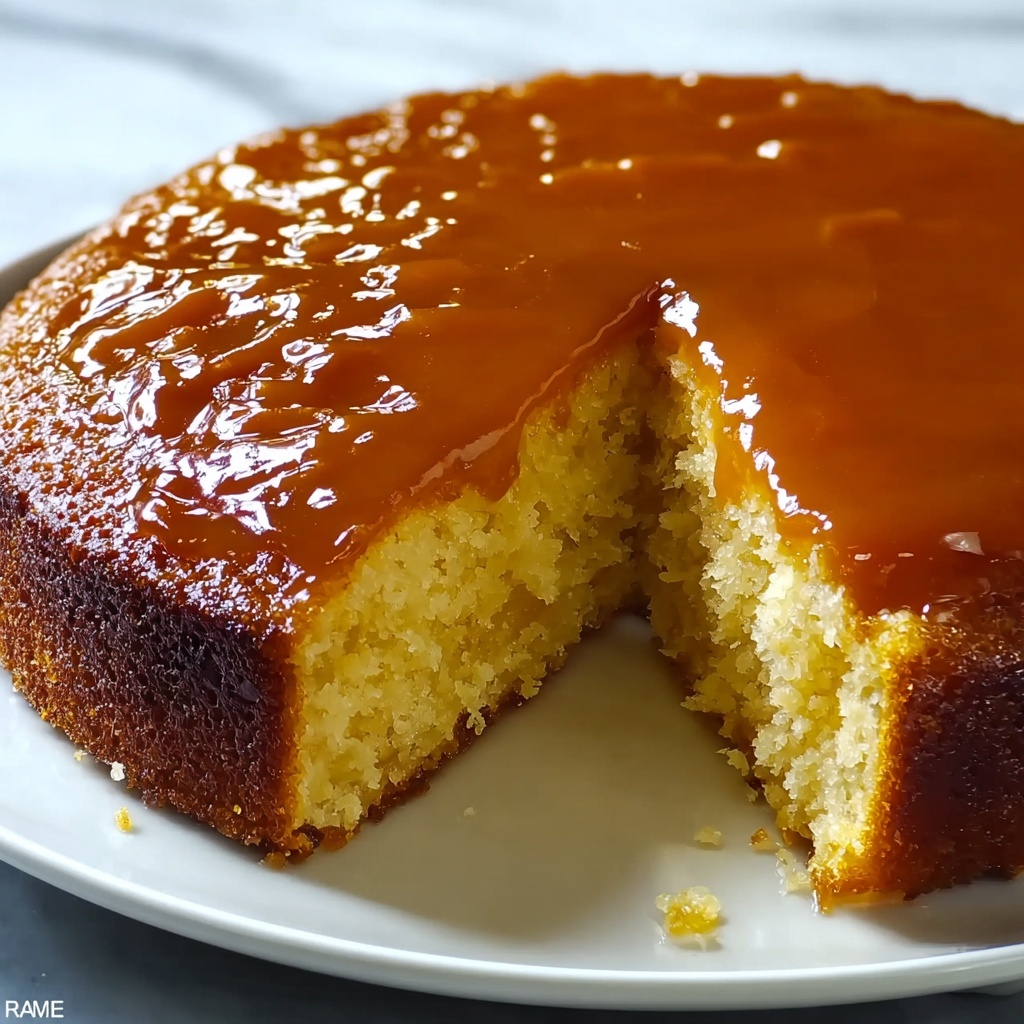Irresistibly Fluffy Zesty Persian Orange Cake Recipe - Recipe Image