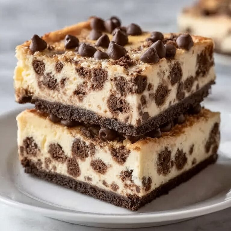 Keto Chocolate Chip Cookie Cheesecake Bars Recipe