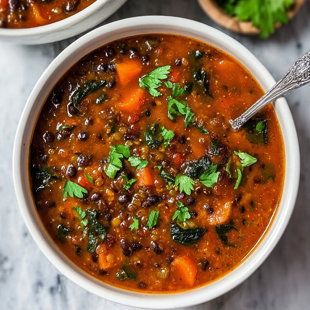 Black Bean and Lentil Soup Recipe - Recipe Image